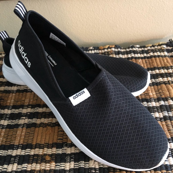 adidas Shoes - Adidas Memory Foam Slip On Shoe Black Sz 9 Women